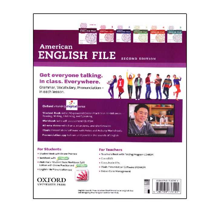 کتاب American English File اثر جمعی از نویسندگان انتشارات آرماندیس شش جلدی
