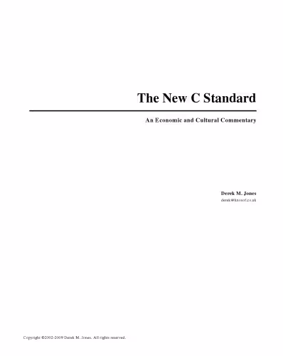 خرید و دانلود نسخه کامل کتاب The New C Standard