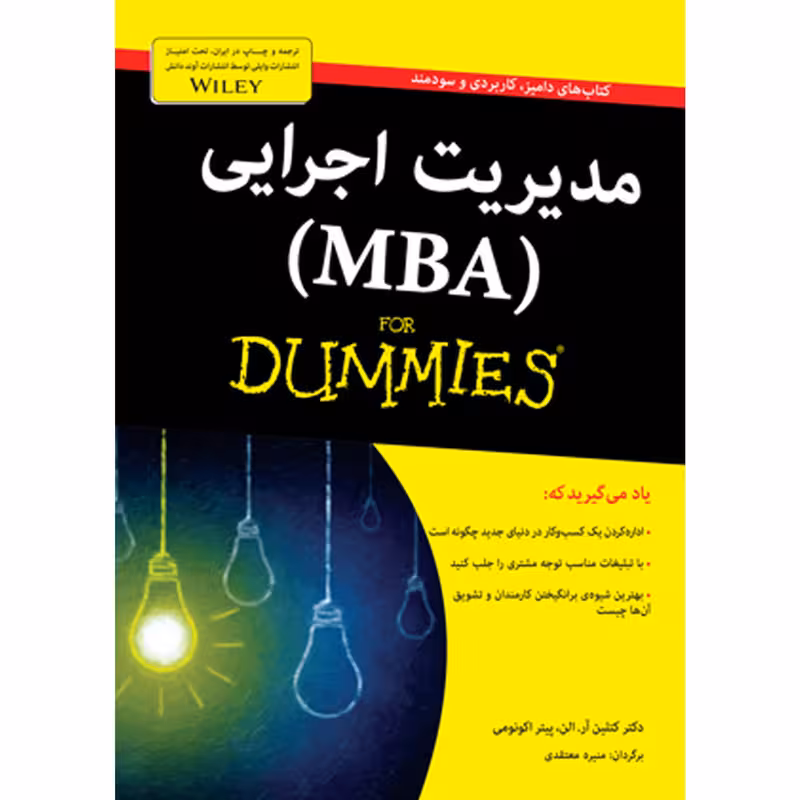 کتاب مدیریت اجرایی (MBA) دامیز اثر دکتر کتلین آر. الن و پیتر اکونومی انتشارات آوند دانش