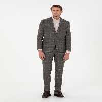 کت و شلوار مردانه قهوه ای پیرکاردین - فروشگاه لباس شهرمون