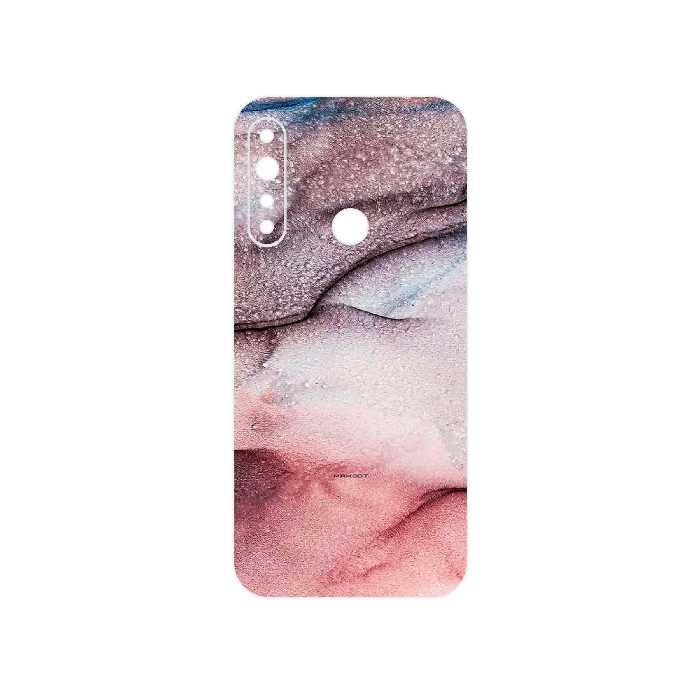 برچسب پوششی ماهوت مدل Smoky pink marble مناسب برای گوشی موبایل جی پلاس P10 Plus
