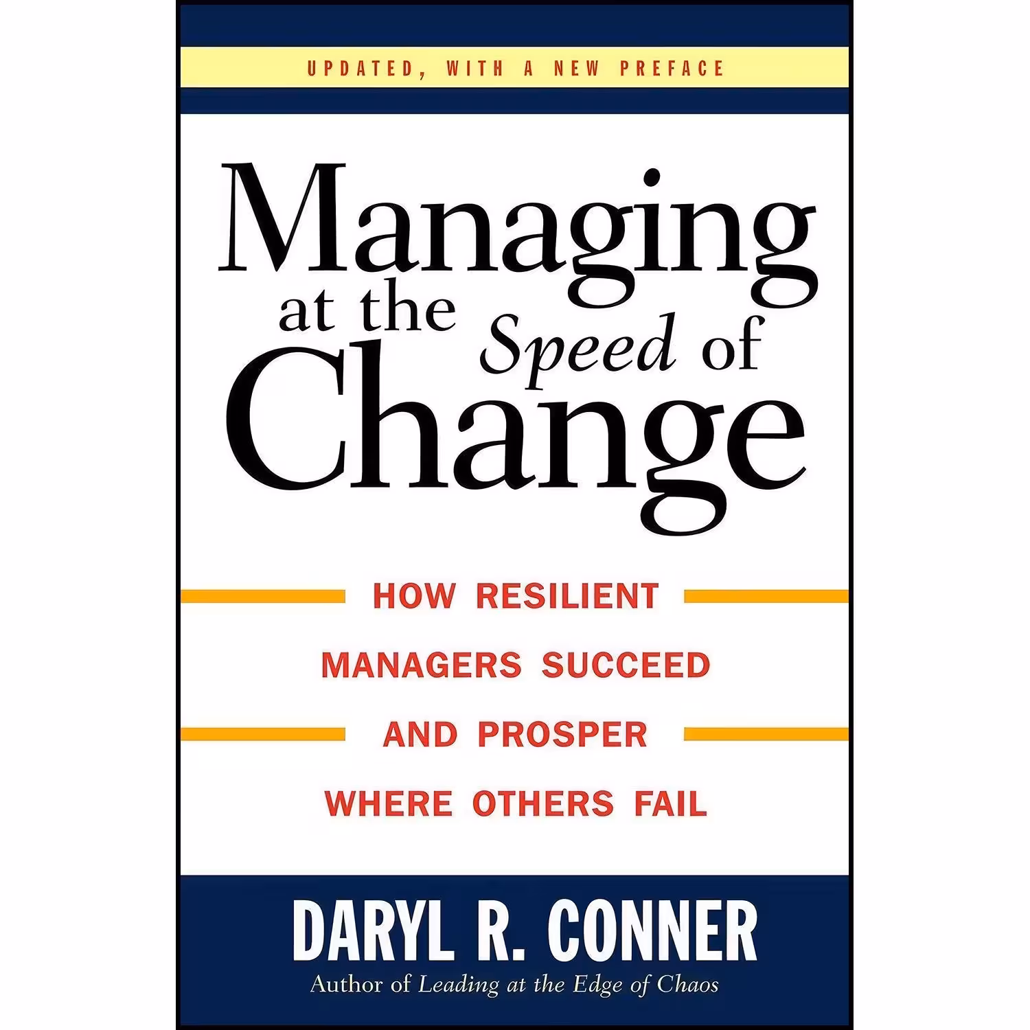 کتاب زبان اصلی Managing At the Speed of Change اثر Daryl Conner