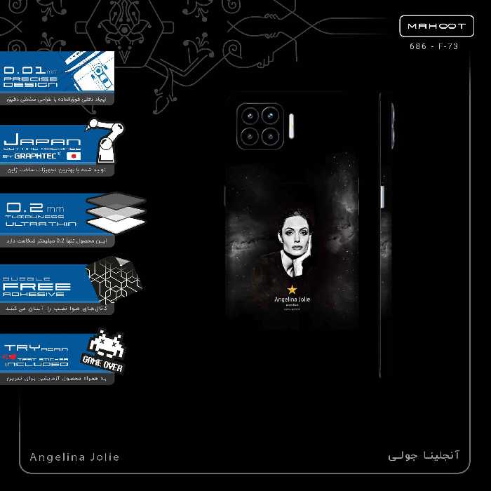 برچسب پوششی ماهوت مدل Angelina Jolie-FullSkin مناسب برای گوشی موبایل اپو A93