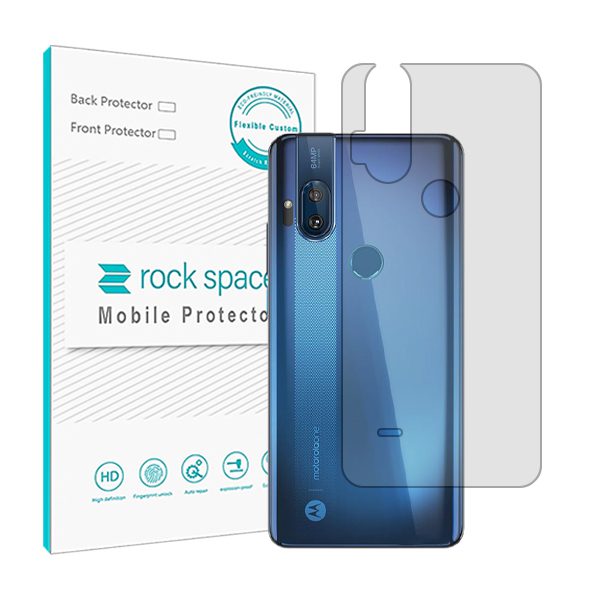 گلس محافظ پشت گوشی موتورولا One Hyper مدل نانو هیدروژل شفاف برند راک اسپیس کد S