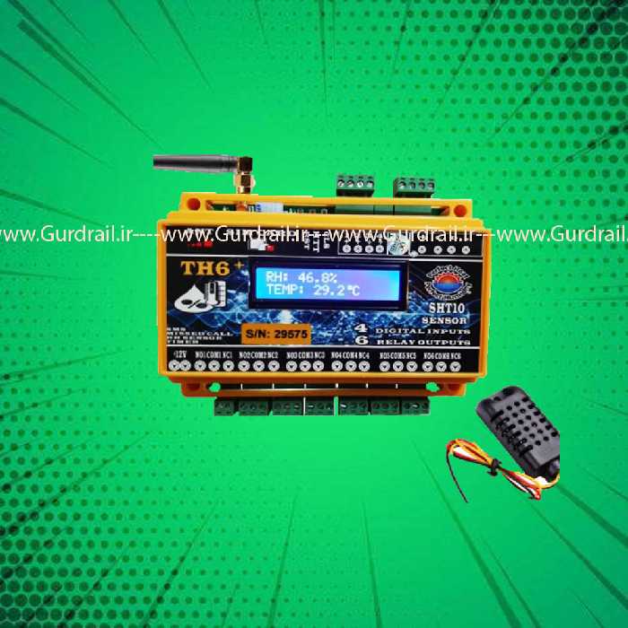کنترل کننده دما و رطوبت هوشمند سیم کارتی مدل TH8 | گاردریل