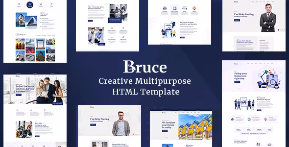 دانلود قالب اچ تی ام ال Bruce