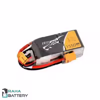 باتری لیتیوم پلیمر 3 سل Tattu 1550mAh 75C
