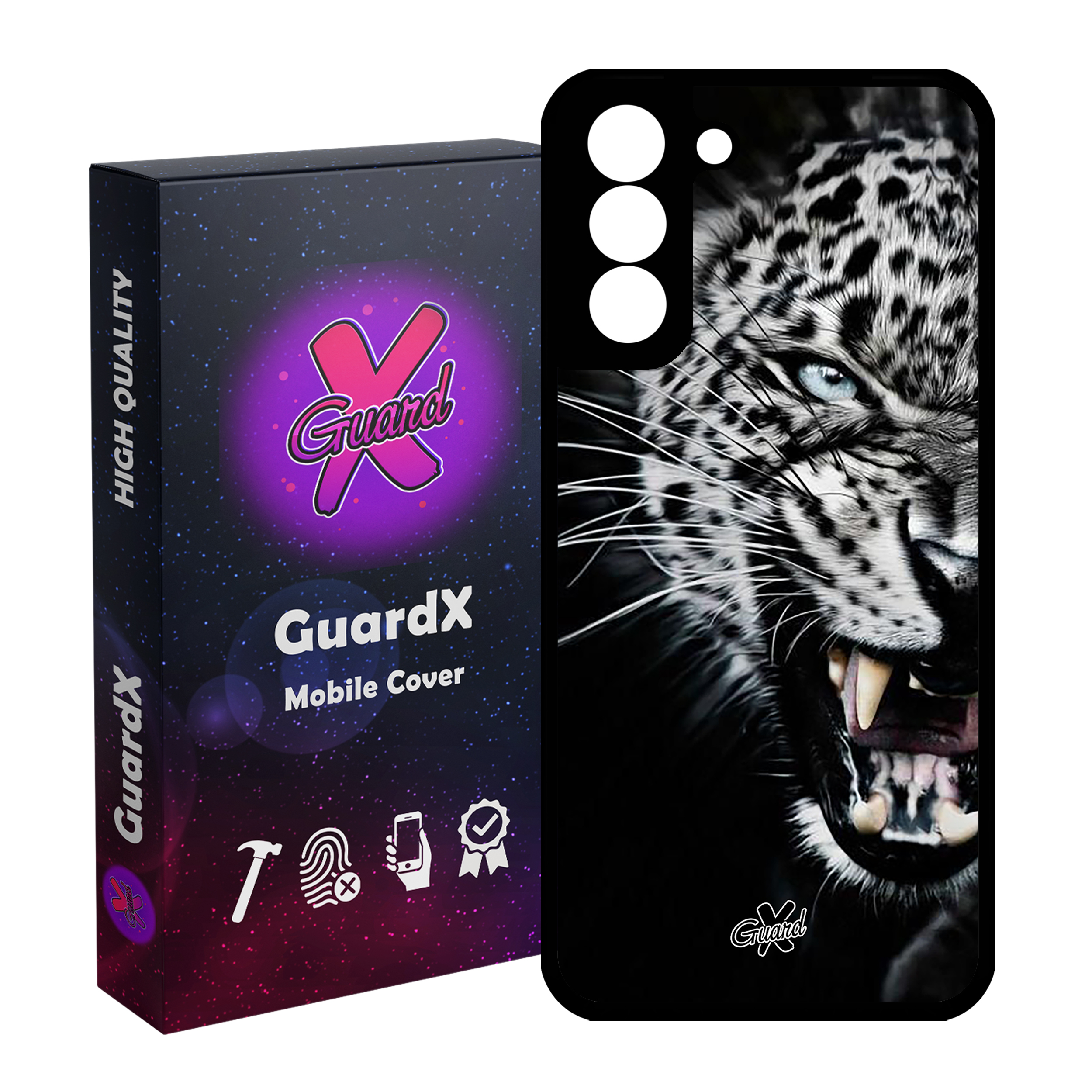 کاور گارد ایکس طرح پلنگ مدل Glass10244 مناسب برای گوشی موبایل سامسونگ Galaxy S21