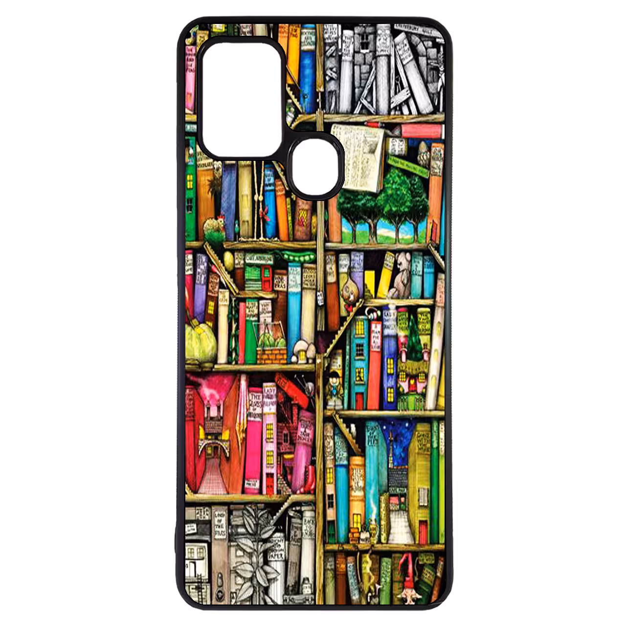 کاور طرح کتابخانه کد 1146 مناسب برای گوشی موبایل سامسونگ galaxy a21s