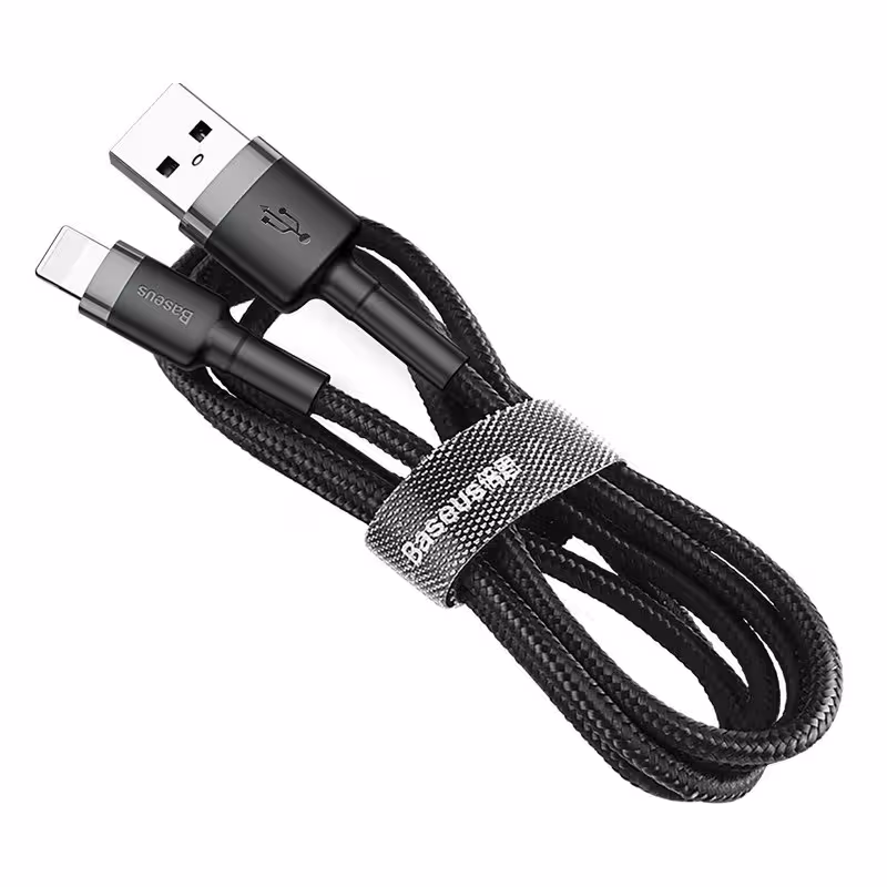کابل تبدیل 1 متری USB به لایتنینگ باسئوس Cafule CALKLF-BG1 - دوسو آی تی
