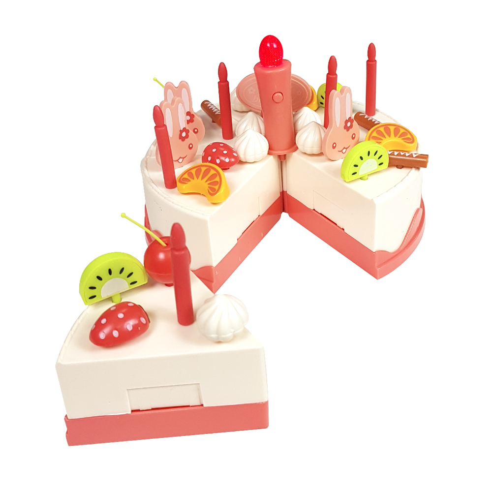 ست اسباب بازی آشپزخانه مدل كيك ميوه برشي کد 889-146