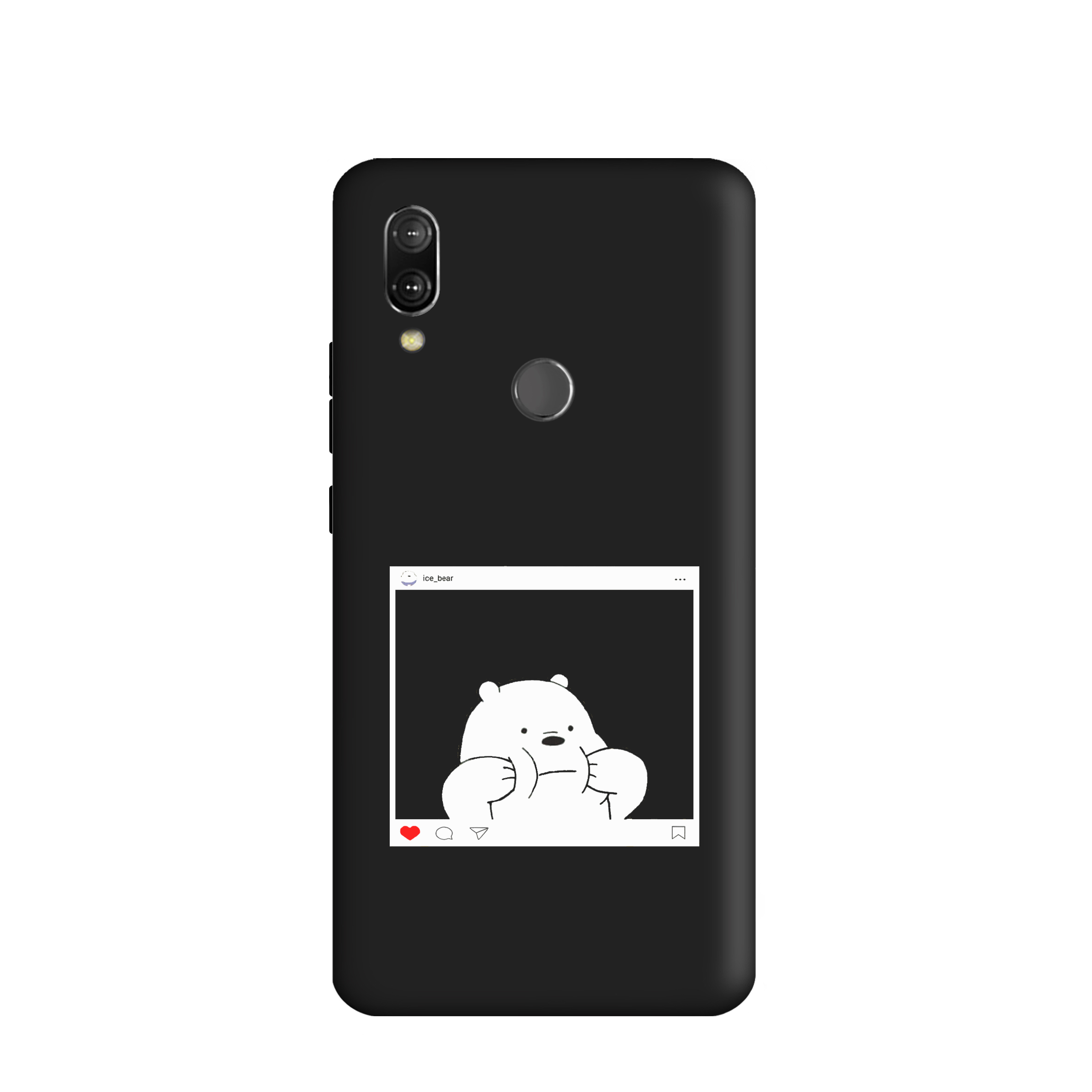 کاور طرح  خرس کله فندقی کد y8936 مناسب برای گوشی موبایل شیائومی  Redmi Note 7 / Redmi Note 7pro