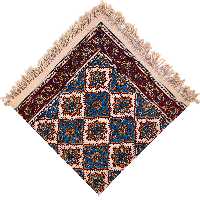 روميزي قلمكار عطريان طرح خشتي مدل G275