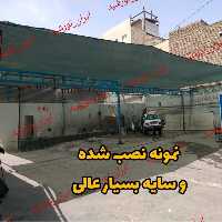 توری سبز 80 درصد ( ابعاد 9 در 6 )  دوردوزی شده و حلقه دار