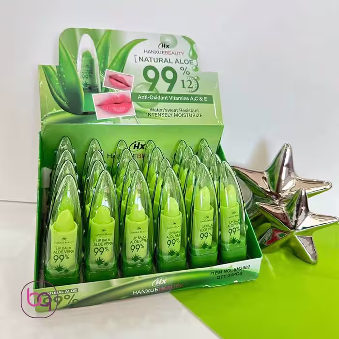 بالم رژ لب مکه ای 24 ساعته حرارتی طرح آلوئه ورا