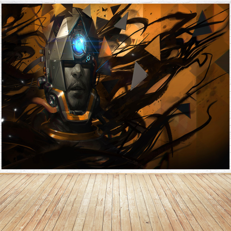 تابلو شاسی مدل گیمینگ طرح پوستر نقاشی سایبری کد 1109 | دنیای قاب