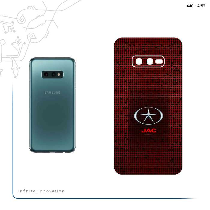 برچسب پوششی ماهوت مدل JAC مناسب برای گوشی موبایل سامسونگ Galaxy S10e