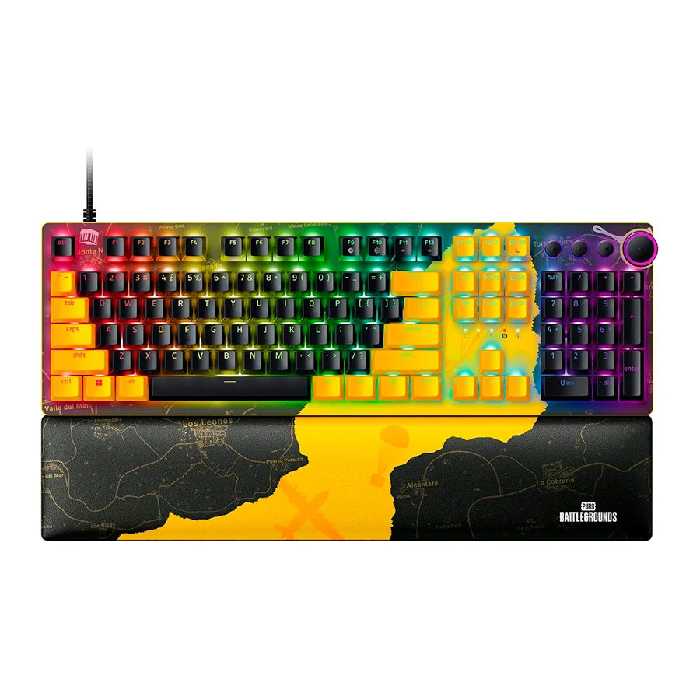 کیبورد اپتیکال گیمینگ ریزر Huntsman V2 PUBG BATTLEGROUNDS Edition Linear Switch