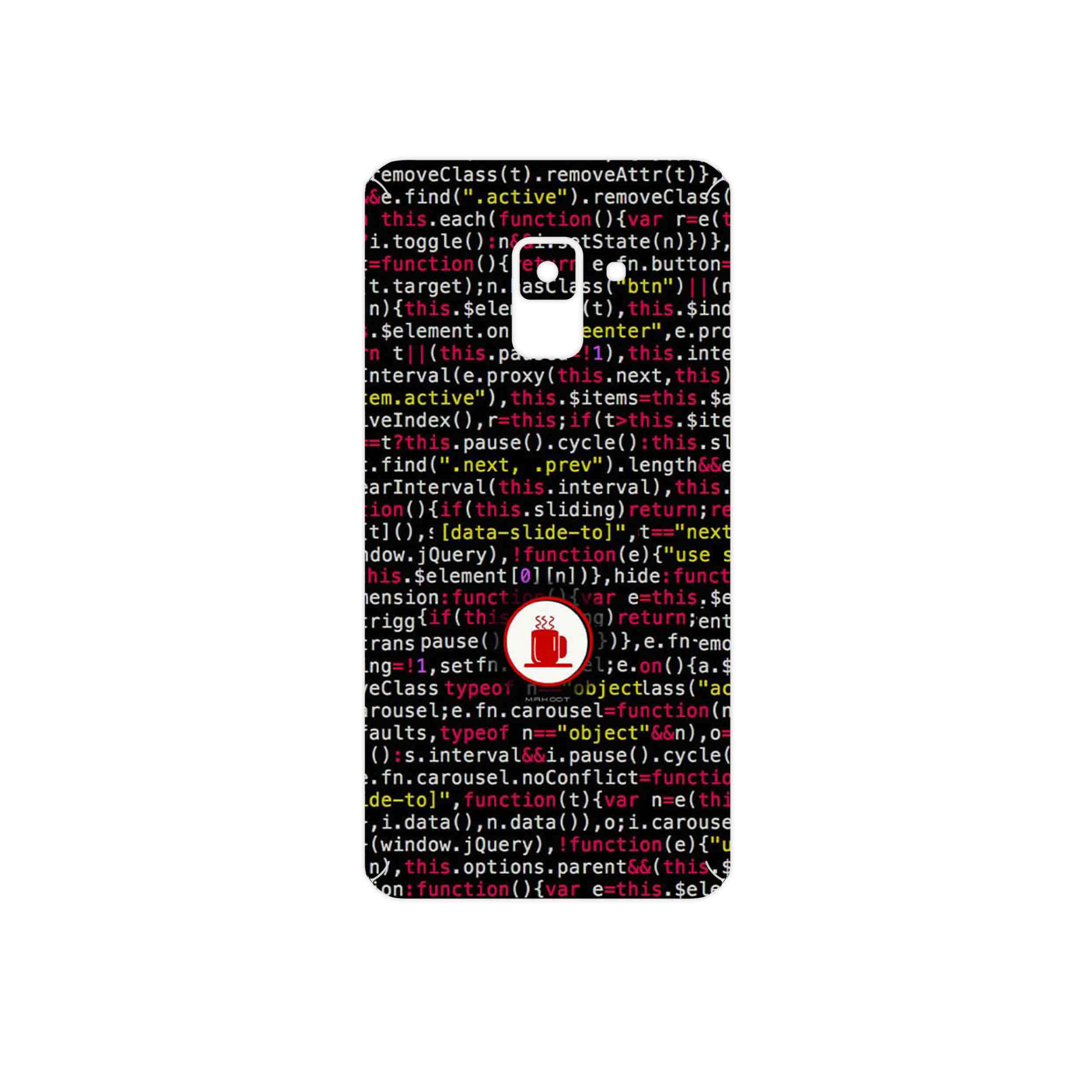 برچسب پوششی ماهوت مدل Programming 1 مناسب برای گوشی موبایل سامسونگ Galaxy A8 2018