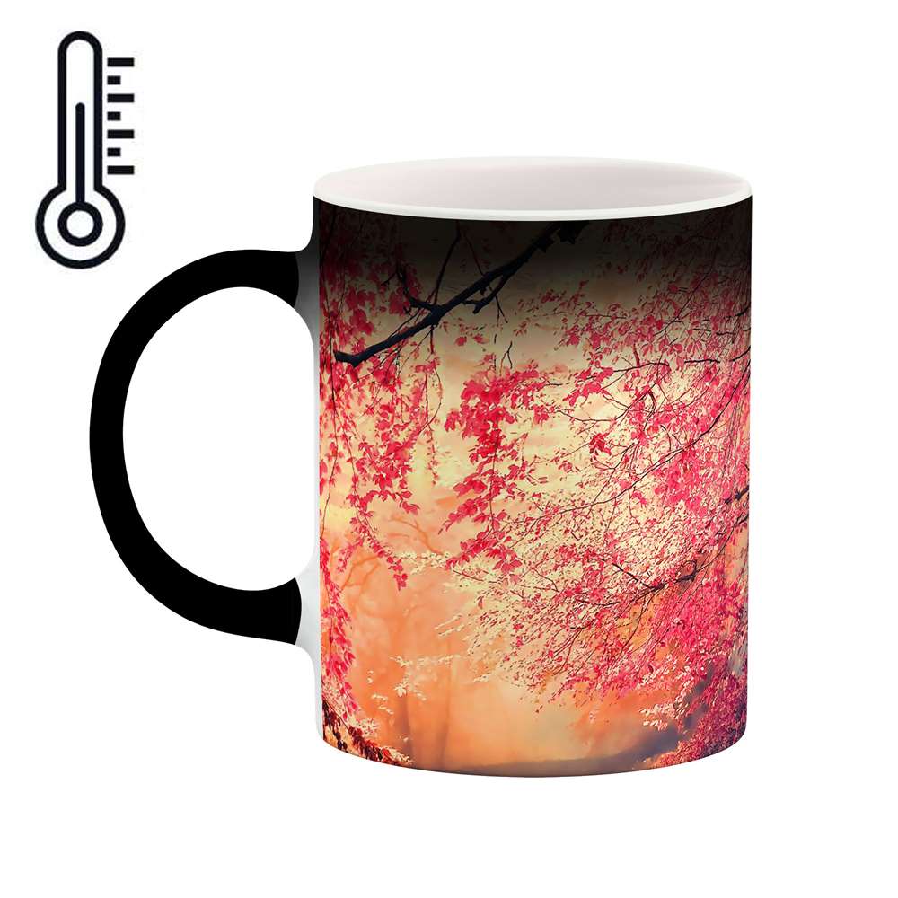 ماگ حرارتی طرح درخت بهاری مدل mgh02342