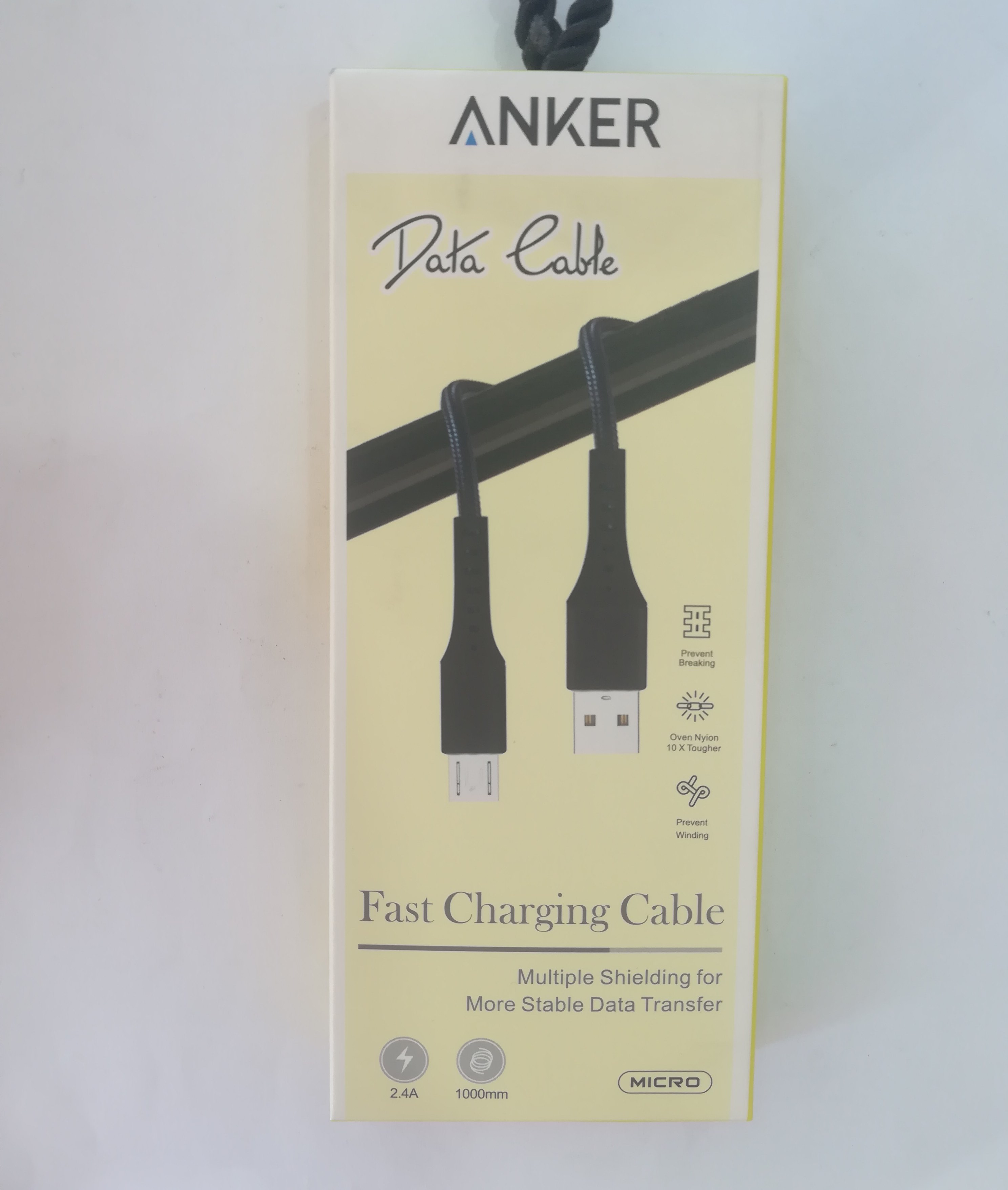 کابل شارژ ژله ای میکرو  برند ANKER                         