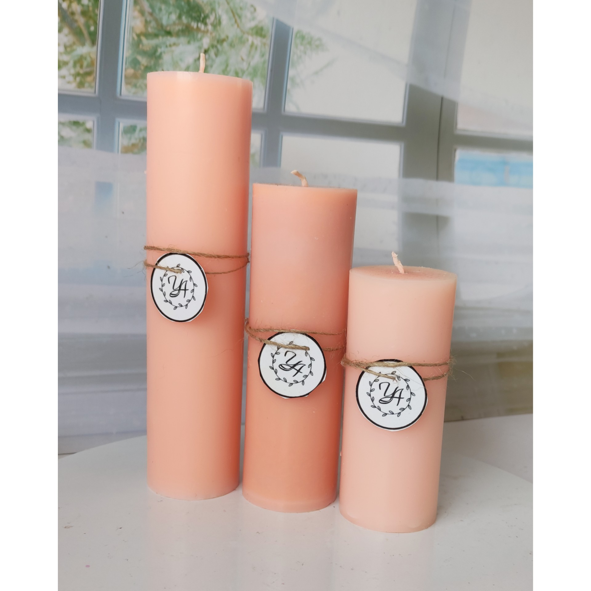 شمع ساده سه تایی