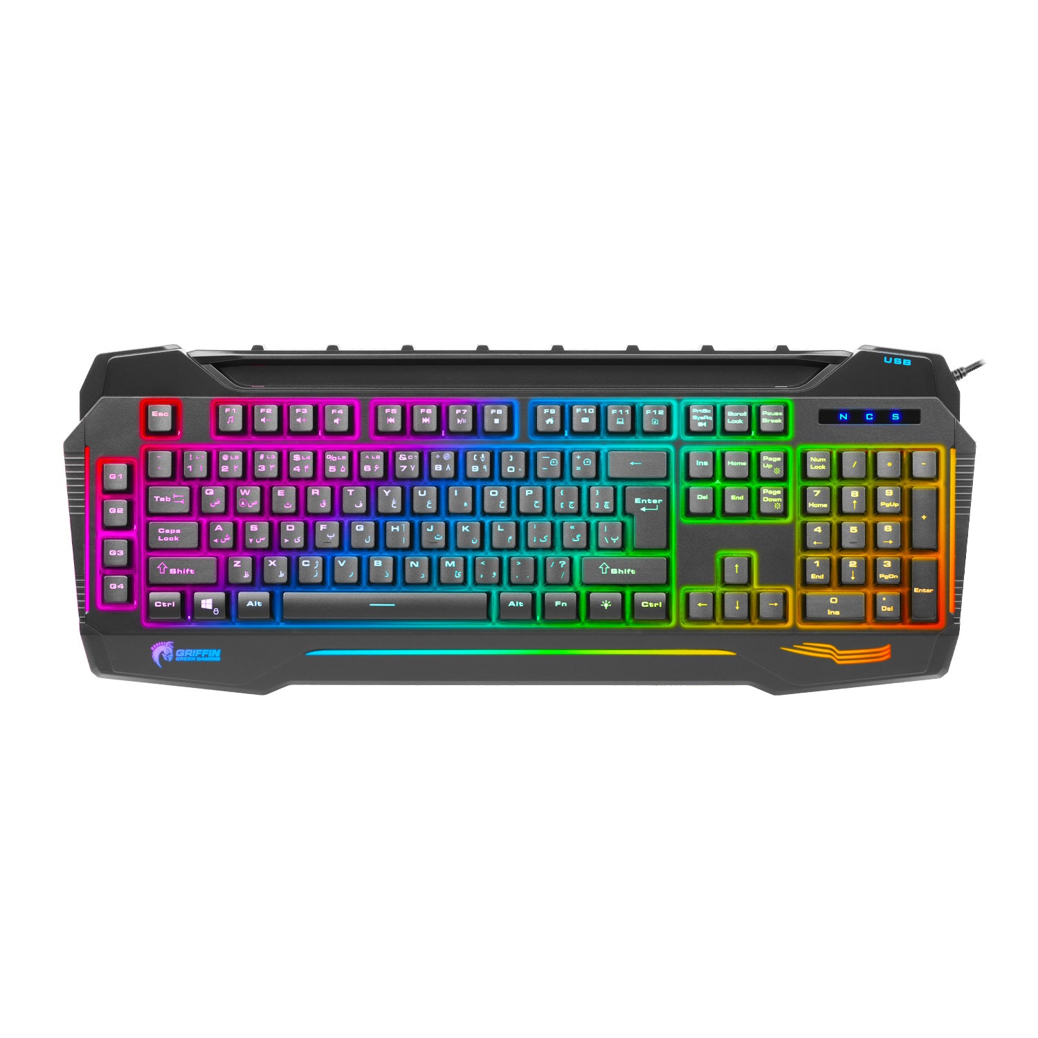 کیبورد گرین GK702-RGB - فروشگاه اینترنتی طیف سنتر