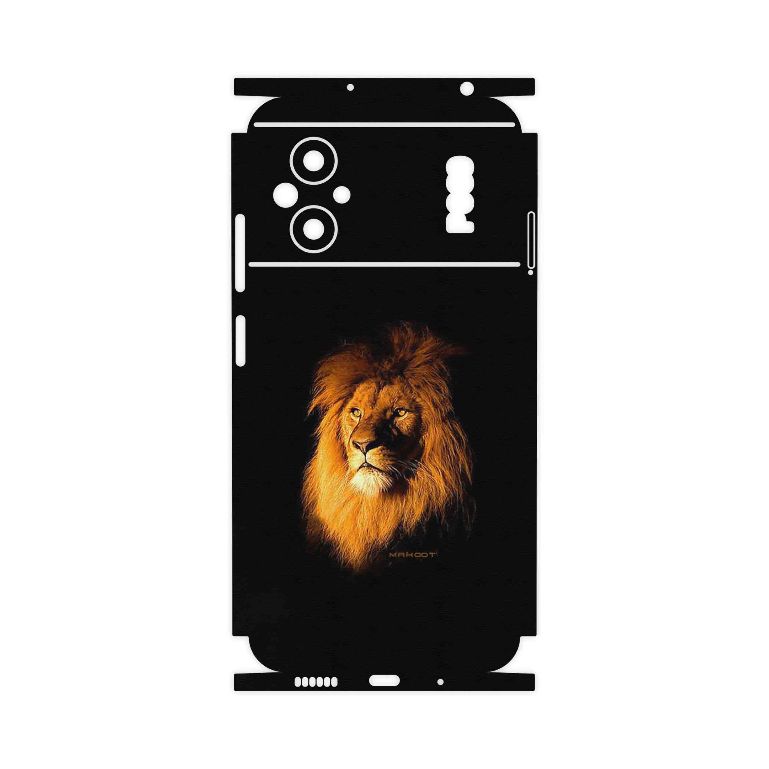 برچسب پوششی ماهوت مدل Lion-FullSkin مناسب برای گوشی موبایل شیائومی Poco M5