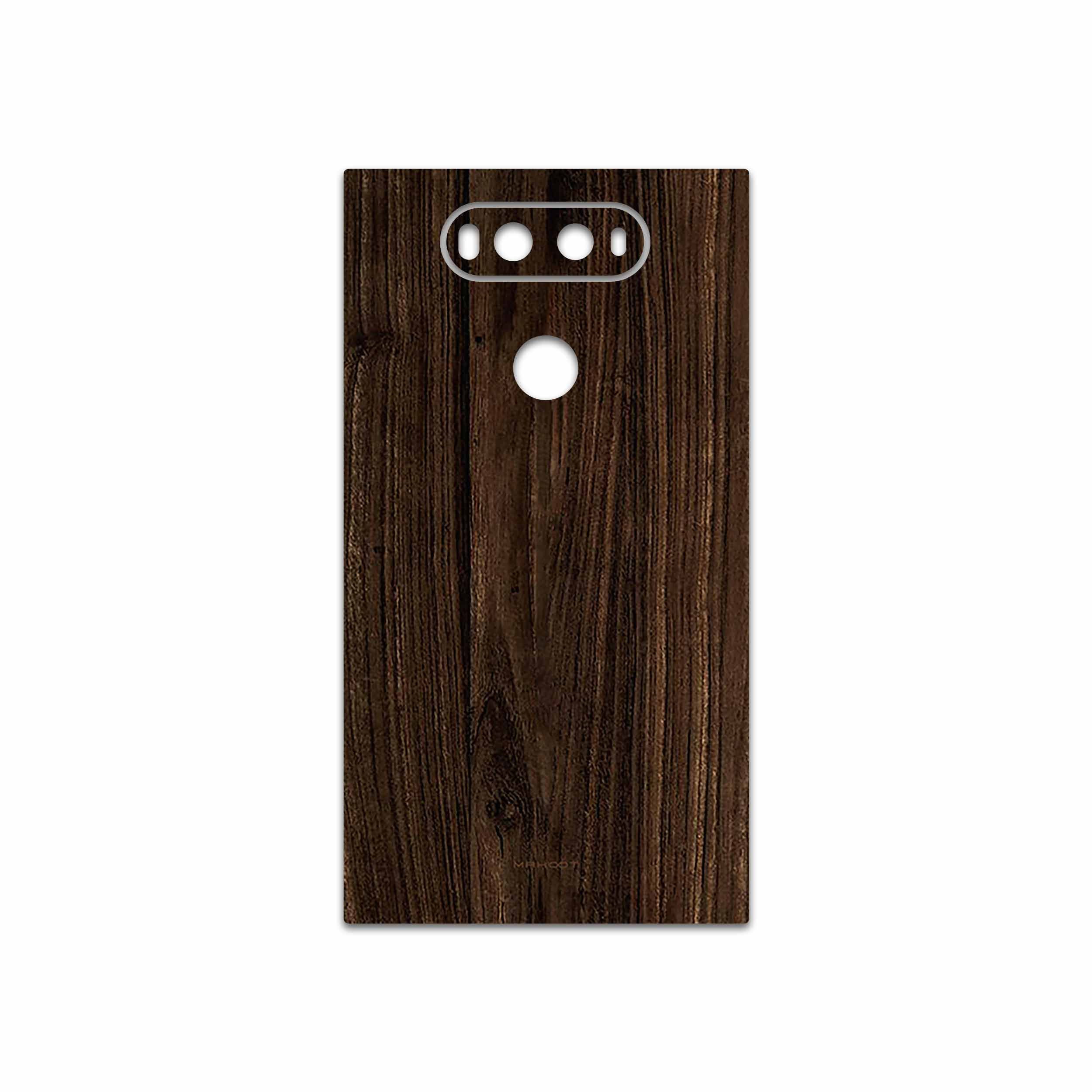 برچسب پوششی ماهوت مدل Dark Walnut Wood مناسب برای گوشی موبایل ال جی V20