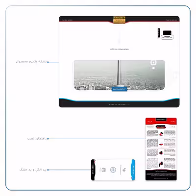 برچسب پوششی ماهوت مدل Tehran City مناسب برای تبلت سامسونگ Galaxy Tab A 10.1 2016 T580