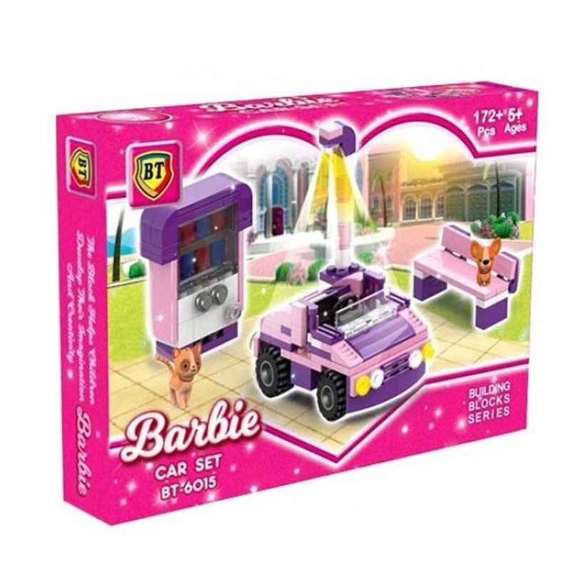 لگو دخترانه باربی ماشین صورتی 172 قطعه bt 6015