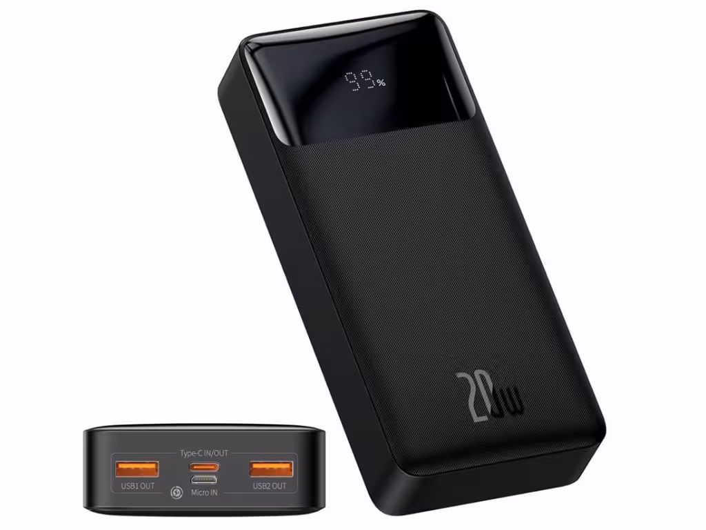 پاور بانک شارژ سریع  20 وات بیسوس Baseus Bipow Digital Display PPDB20K 20000mAh Power Bank