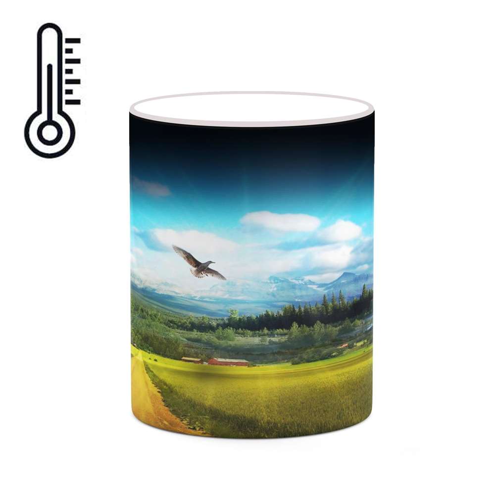 ماگ حرارتی کاکتی طرح منظره مدل mgh20746