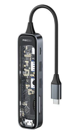 هاب 6 پورت USB-C رسی مدل RH21 | فروشگاه آرتل