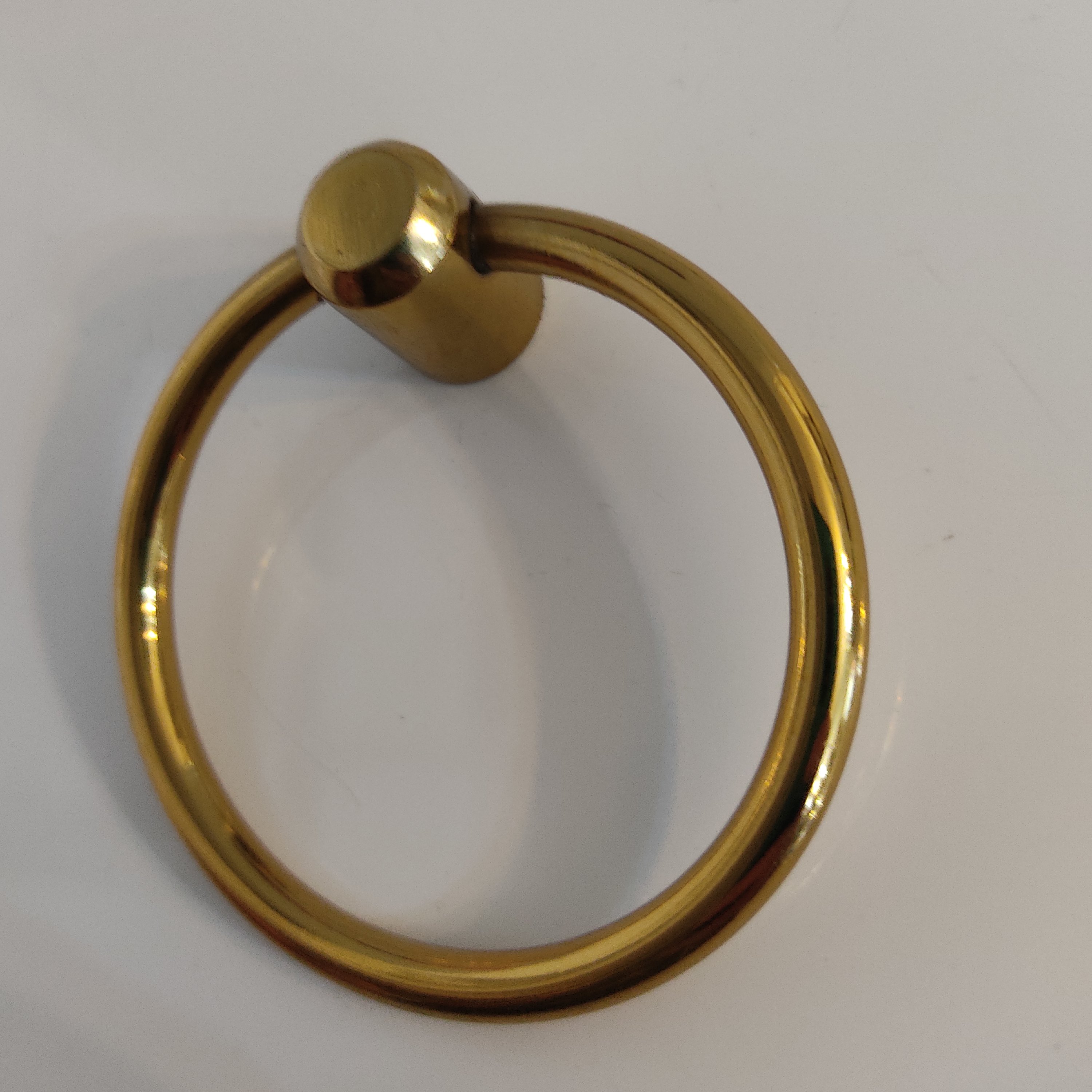 دستگیره حلقه ای طلایی درجه یک آبکاری رنگ ثابت 