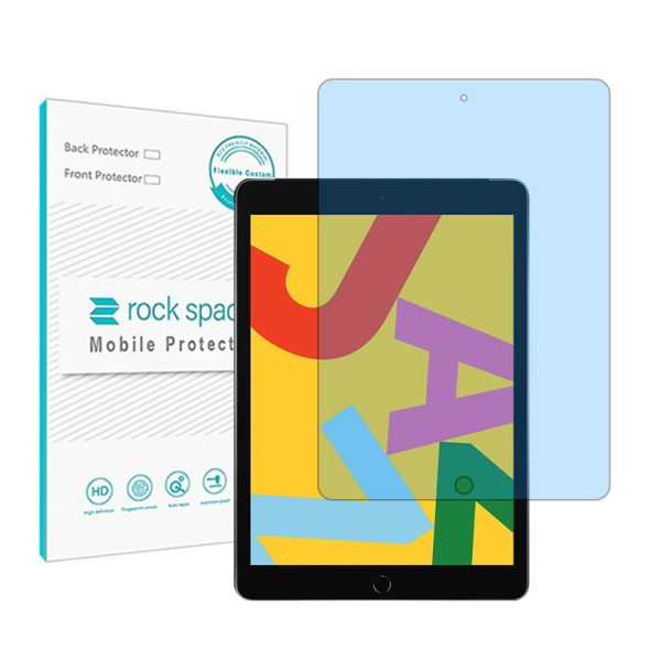 گلس تبلت اپل iPad 102 2019 مدل نانو هیدروژل آنتی بلو برند راک اسپیس کد 9953L