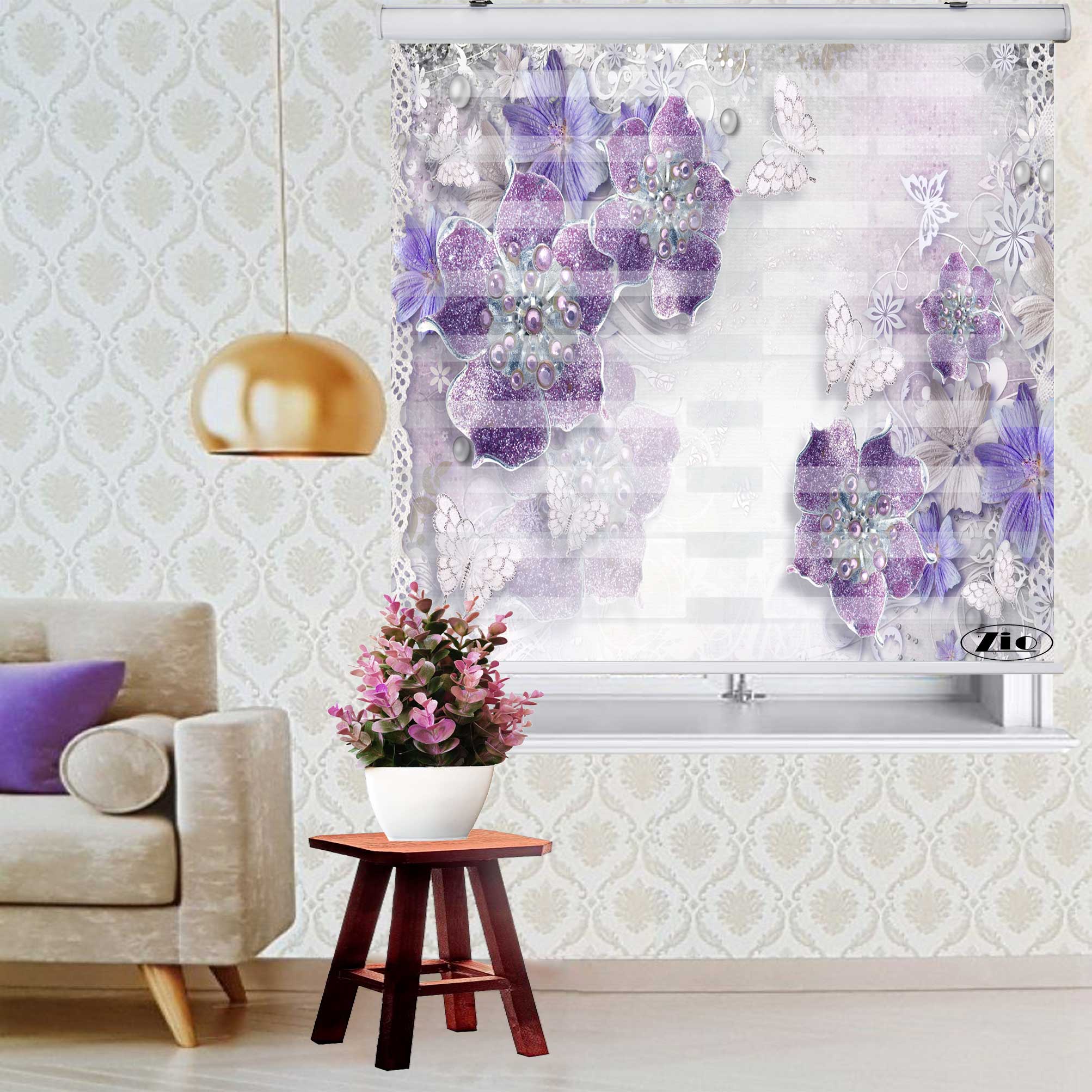 پرده زبرا زیو کد 3D1042 سایز150X200