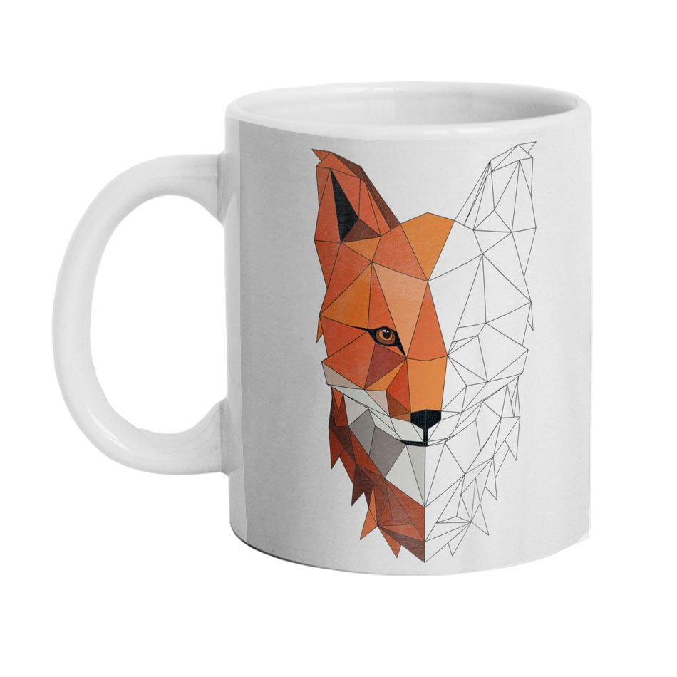 ماگ دارلی طرح روباه مینیمال مدل DarlyM378