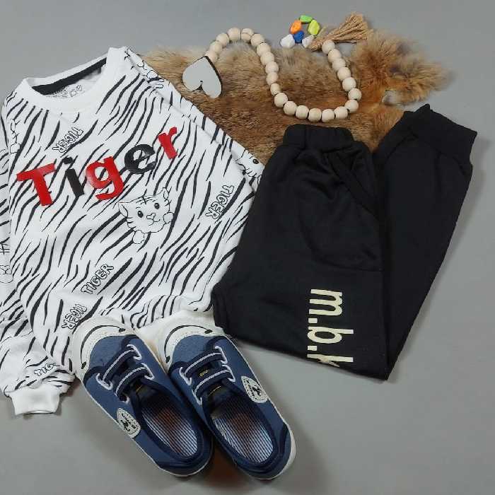 ست بلند اسپورت tiger خط خطی طرح market