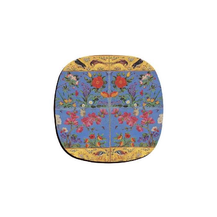 زیر لیوانی ترمه طراحان ایده مدل گل و مرغ مینیاتوری کد trm525 بسته شش عددی