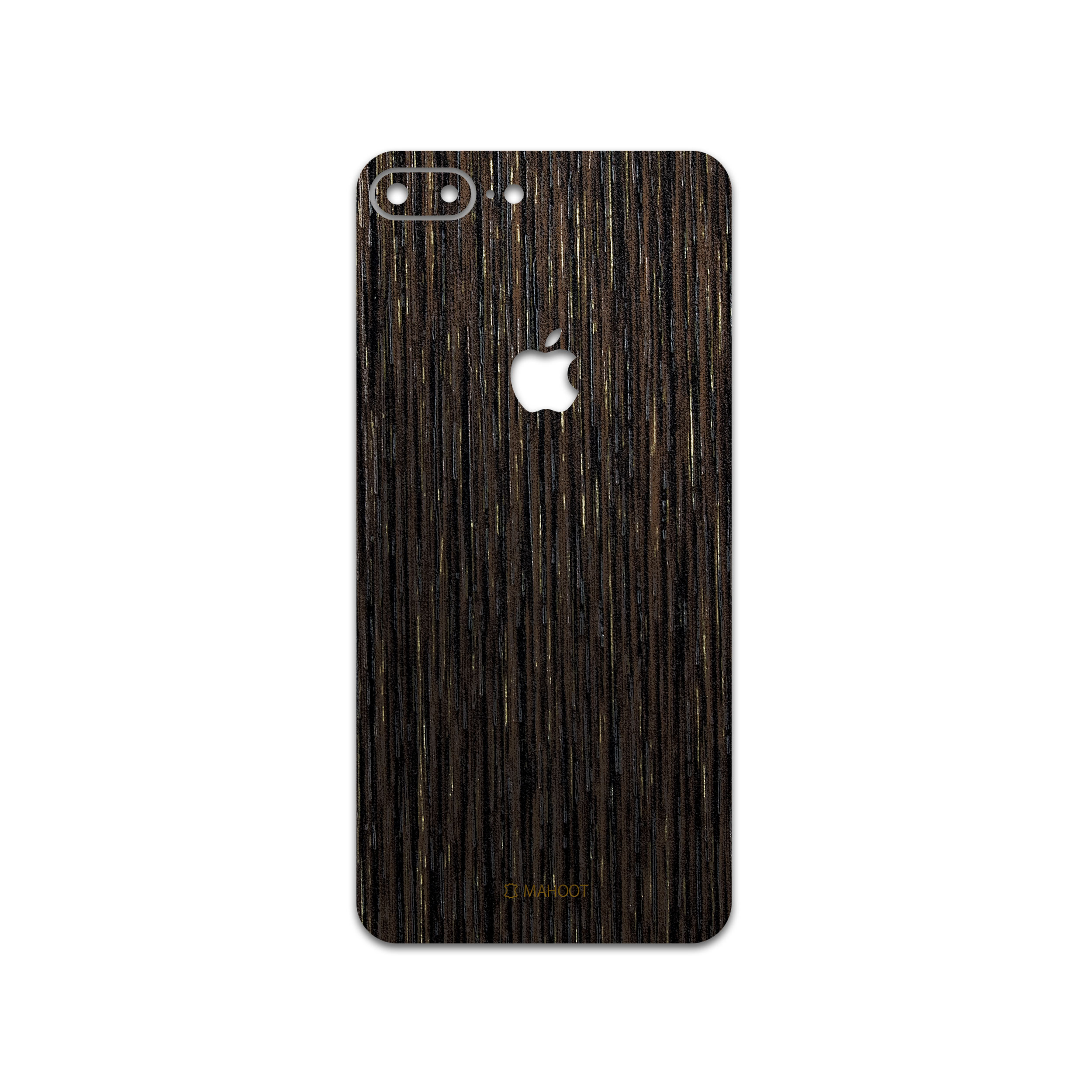 برچسب پوششی ماهوت مدل Dark-Gold-Stripes-Wood مناسب برای گوشی موبایل اپل iPhone 8 Plus