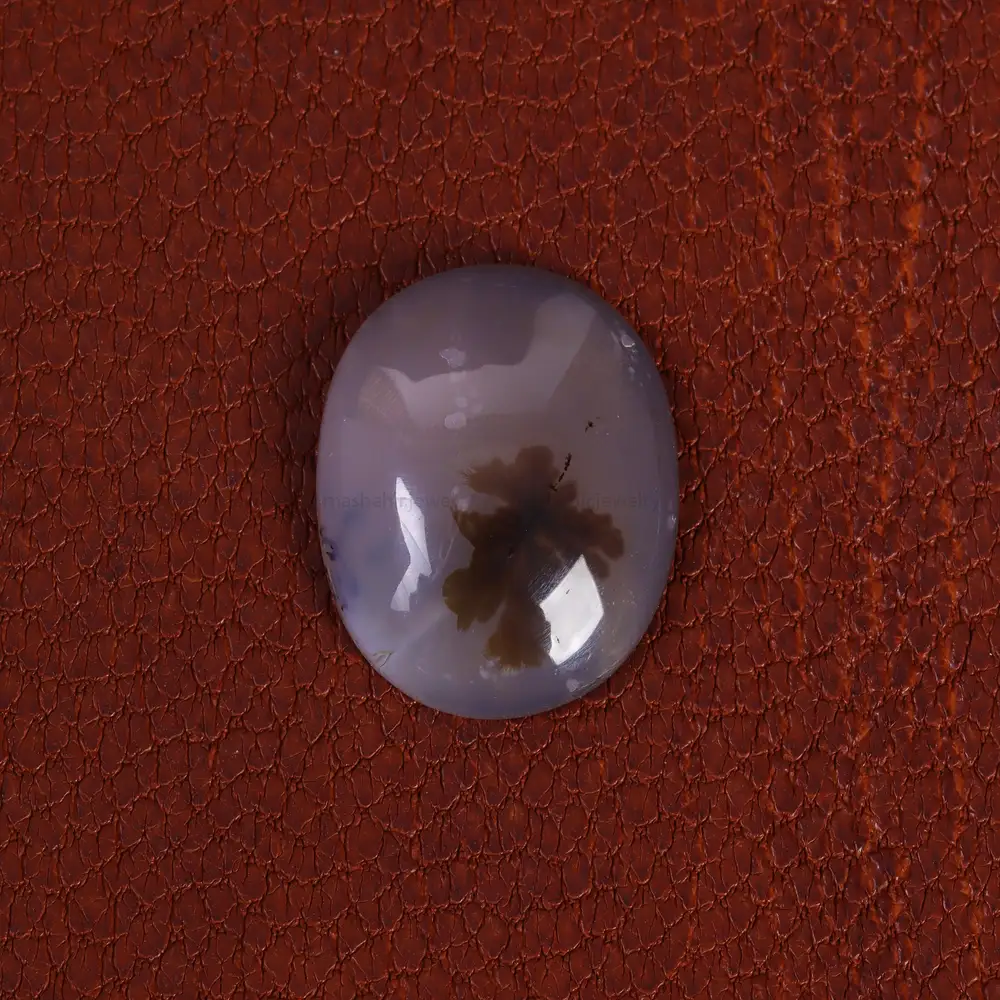 نگین عقیق شجر کد 21438 - جواهری مشاهیر