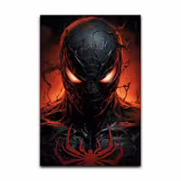 تابلو شاسی گوفی مدل اسپایدرمن و ونوم مرد عنکبوتی مارول طرح Spiderman and Venom کد BKORG72 | دنیای قاب