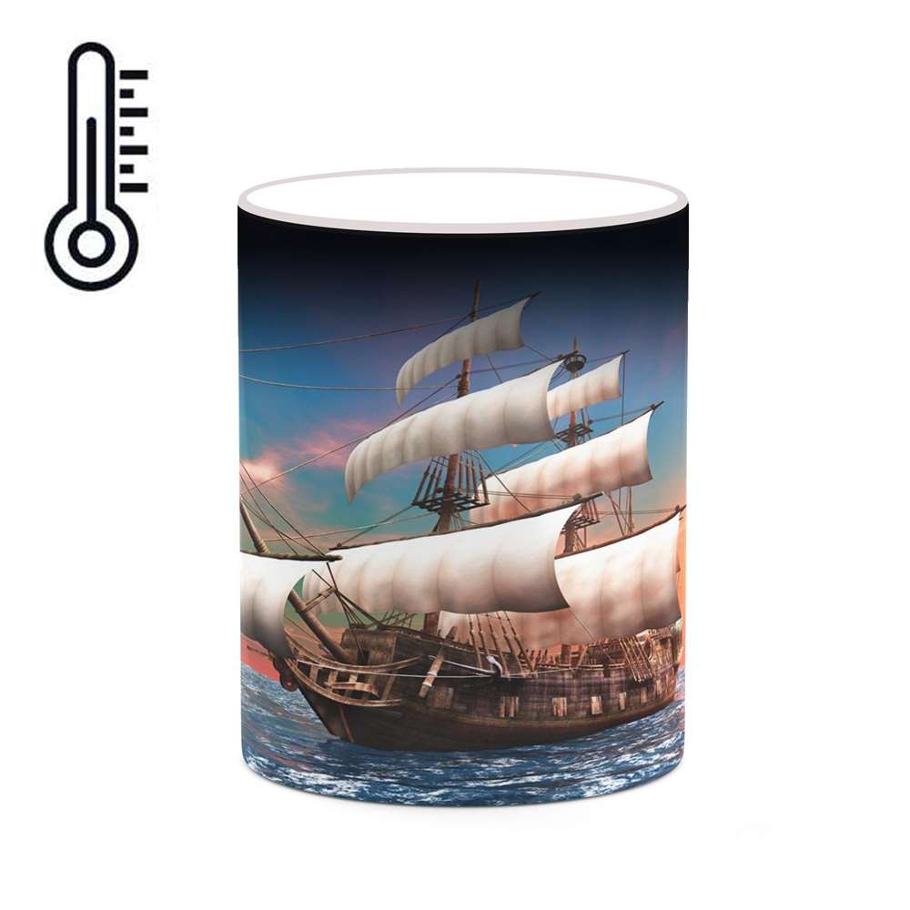 ماگ حرارتی کاکتی طرح منظره مدل mgh18179