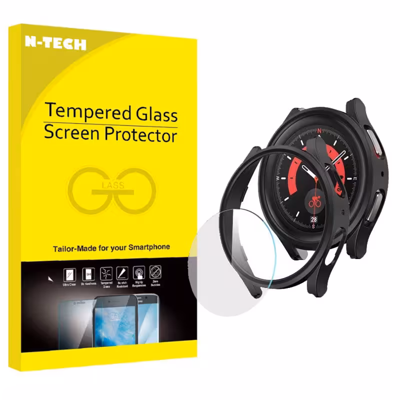 کاور انتک مدل GW 01 مناسب برای ساعت هوشمند سامسونگ Galaxy Watch 5 44mm به همراه محافظ صفحه نمایش