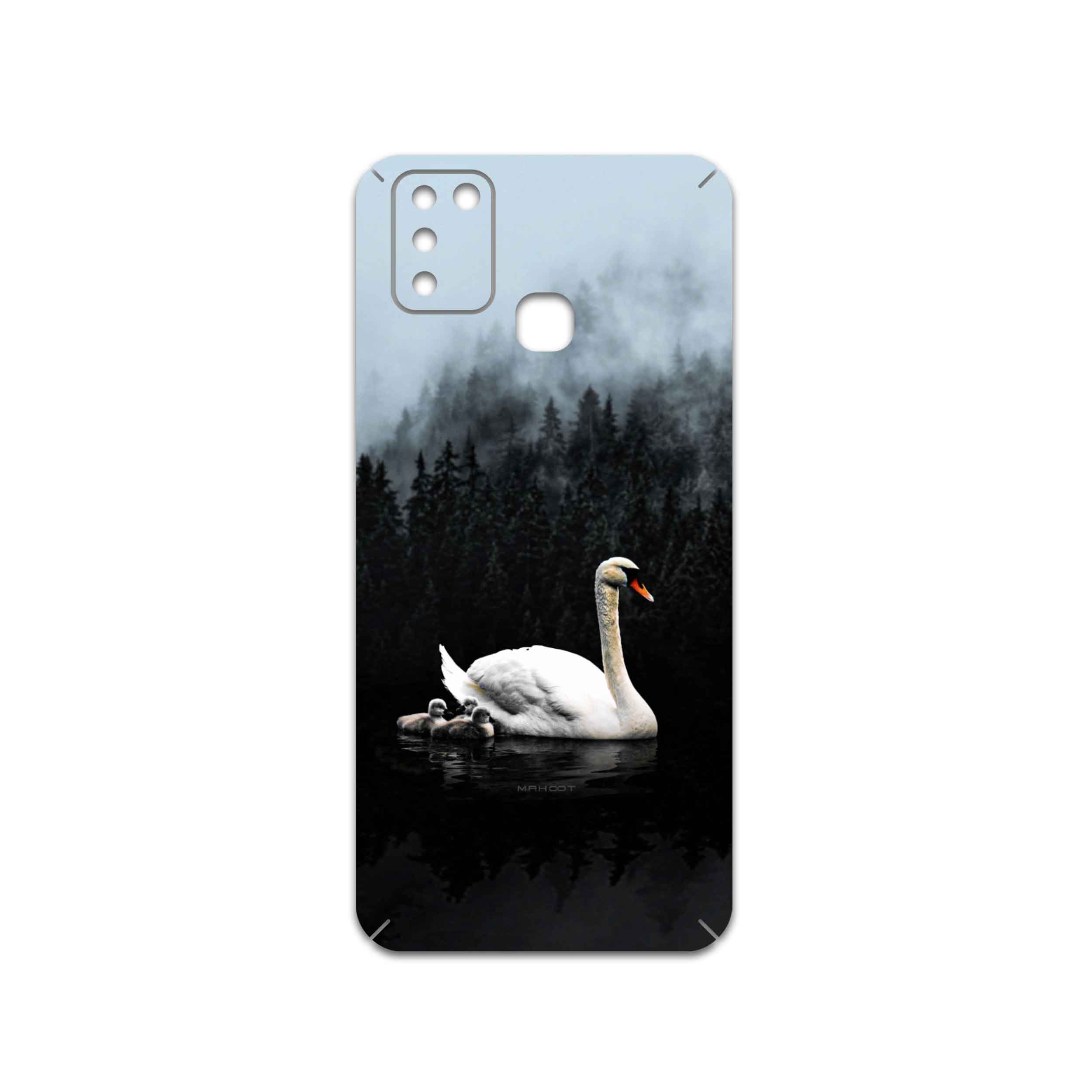 برچسب پوششی ماهوت مدل Swan-Lake مناسب برای گوشی موبایل اینفینیکس Smart 6 X657B