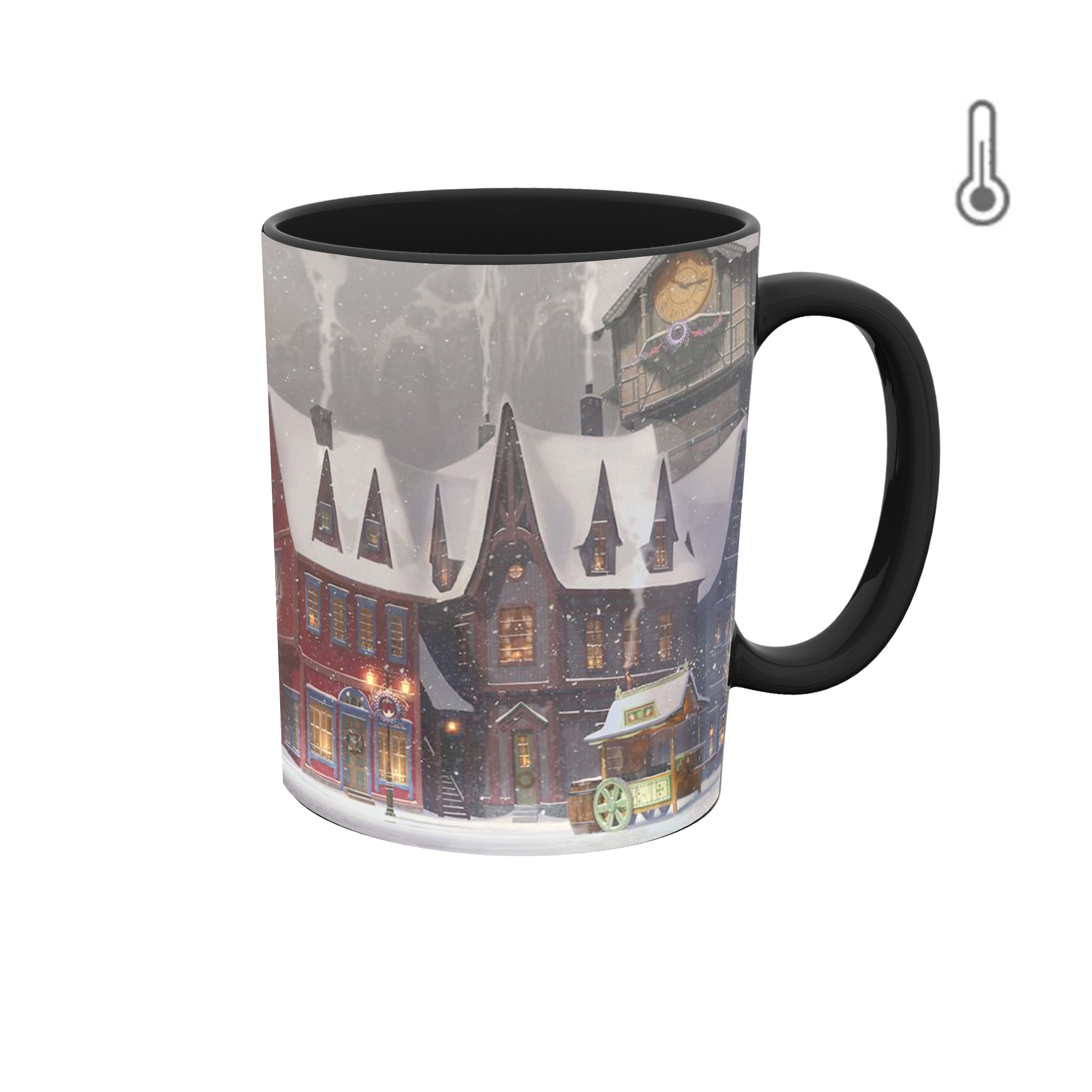 ماگ حرارتی طرح برفی کریسمس سال نو 