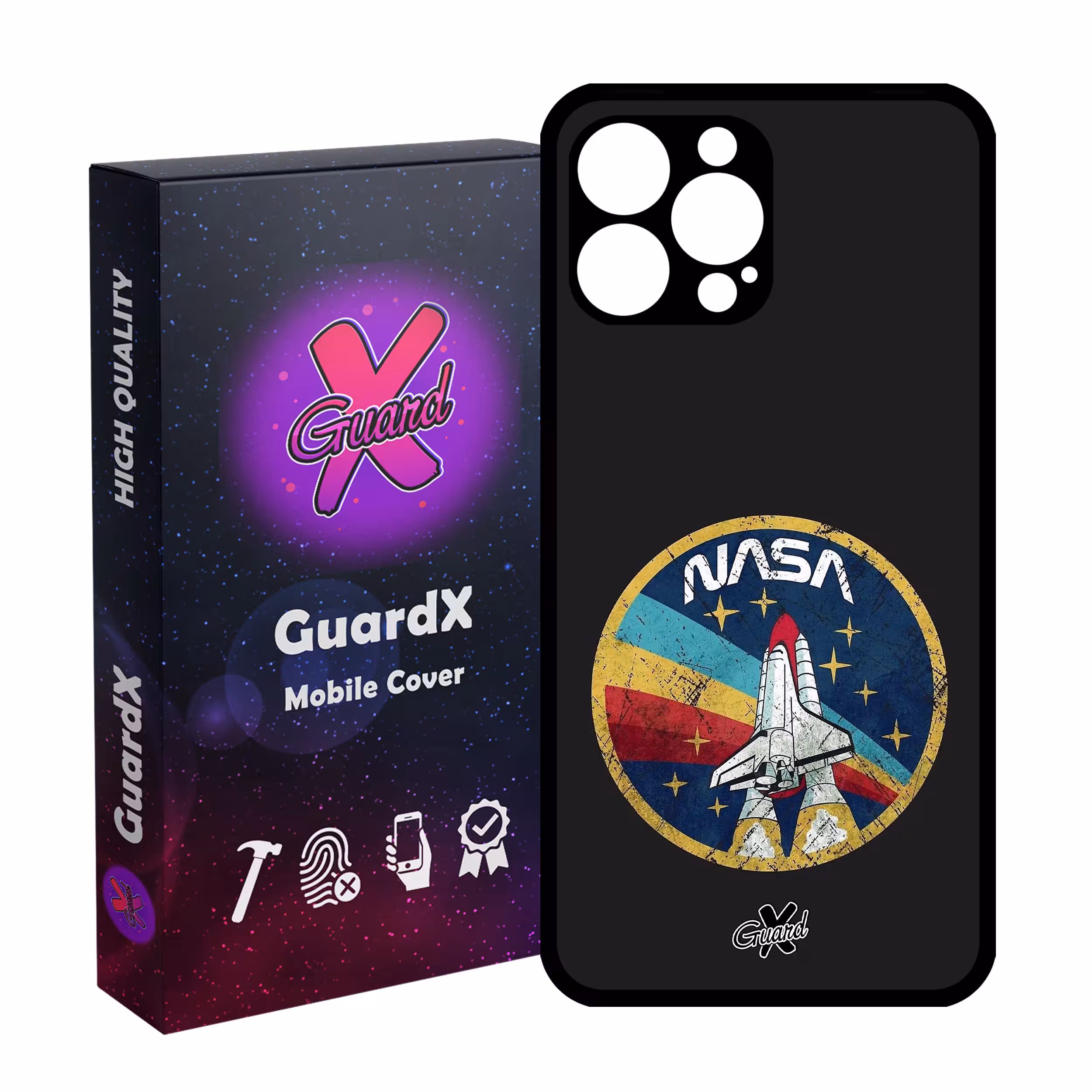 کاور گارد ایکس طرح Nasa مدل Glass10087 مناسب برای گوشی موبایل اپل iPhone 12 Pro Max