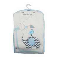 سرویس حوله تن پوش مادرکر کیمونو طرح فیل آبی MotherCare