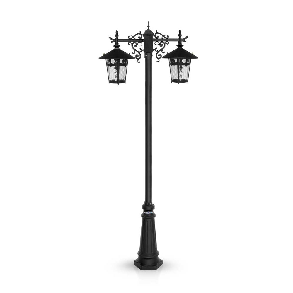 چراغ حیاطی ایستاده شب تاب مدل آبنوس SH-105721320